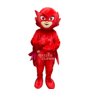 Mascotte Owlette PJ Masks – Costume Super-Héroïne Rouge pour Anniversaires et Animations