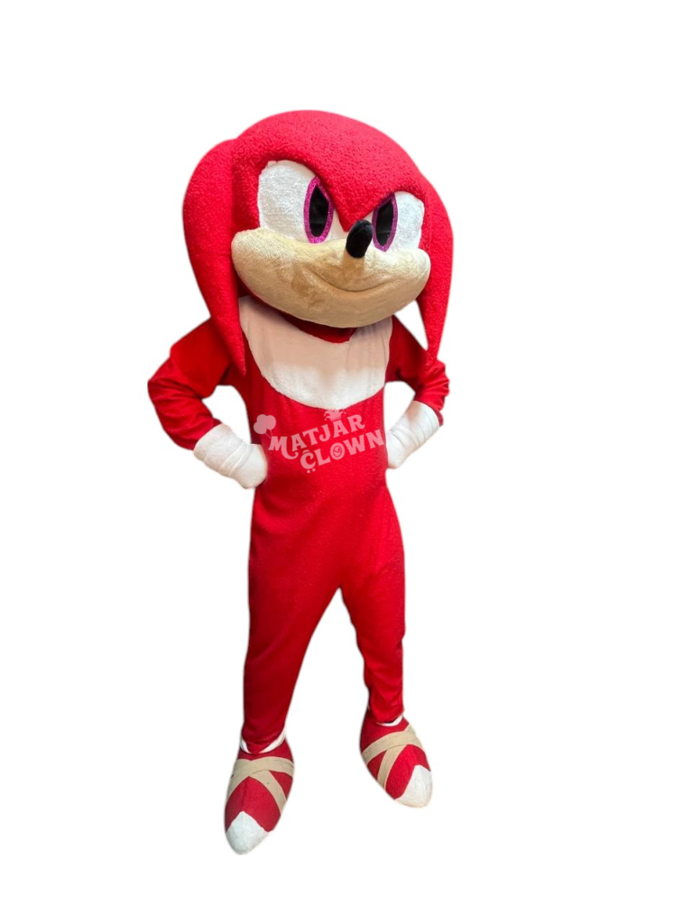 Costume Mascotte Sonic Rouge – Mascotte Professionnelle pour Événements, Animations, Fêtes & Promotions