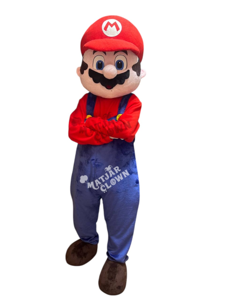 Mascotte Mario – Costume Mascotte Cartoon Professionnel pour Animations, Fêtes et Événements