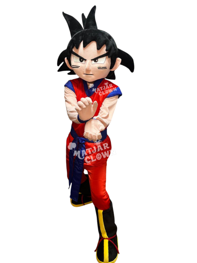 Goku Mascotte Costume – Personnage Anime pour Animations, Événements & Spectacles ``