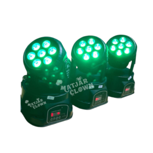 Projecteur LED Moving Head Multicolore RGB – Effet Lumière Dynamique pour Soirées, DJ et Événements