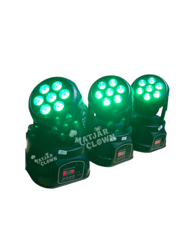 Projecteur LED Moving Head Multicolore RGB – Effet Lumière Dynamique pour Soirées, DJ et Événements