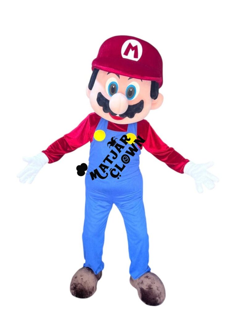Mascotte Super Mario – Costume Mascotte Cartoon Professionnel pour Animations, Fêtes et Événements