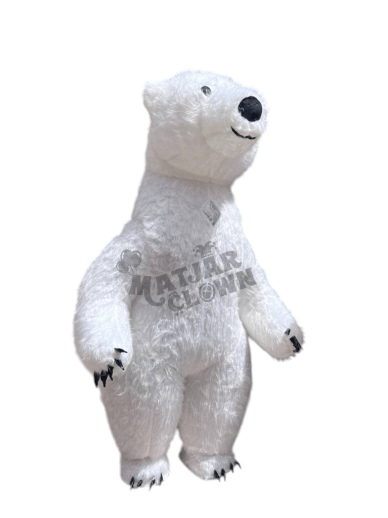 Mascotte Gonflable Ours Polaire Blanc Géant _ Costume d’Animation