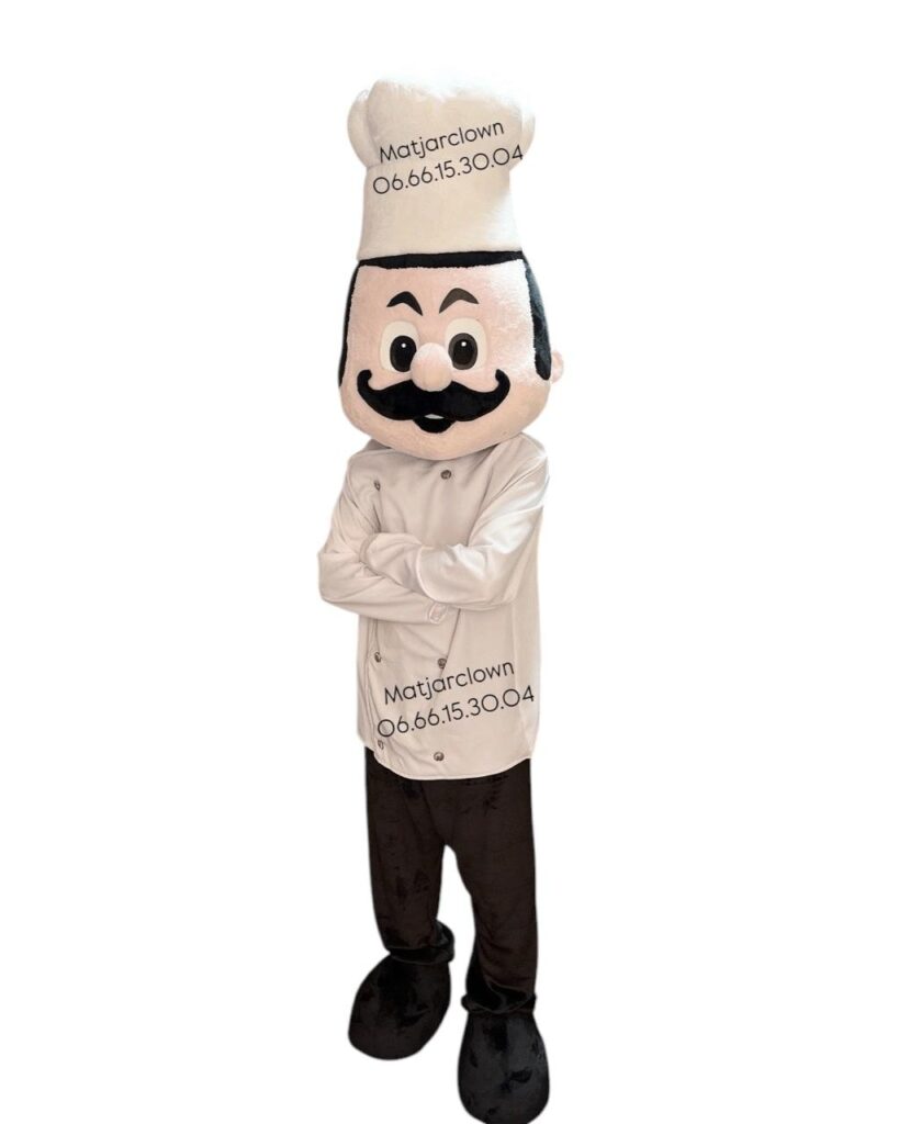 Mascotte Chef Cuisinier – Costume Complet pour Événements et Animations