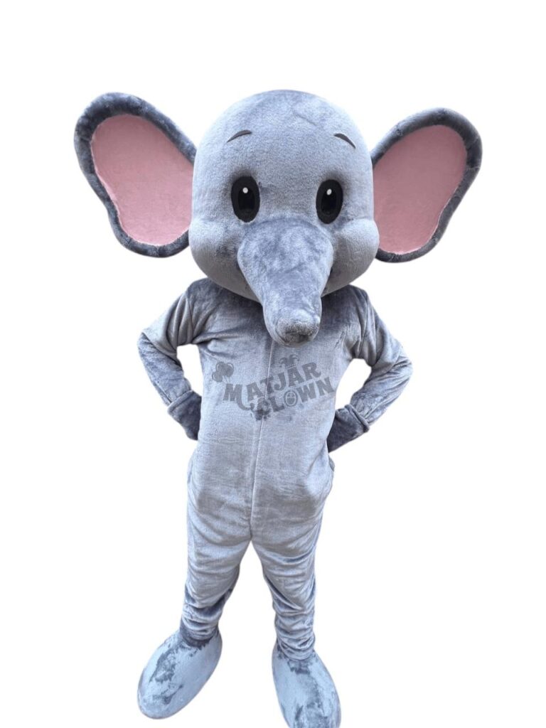 Mascotte Éléphant Gris pour Fêtes et Événements 🐘